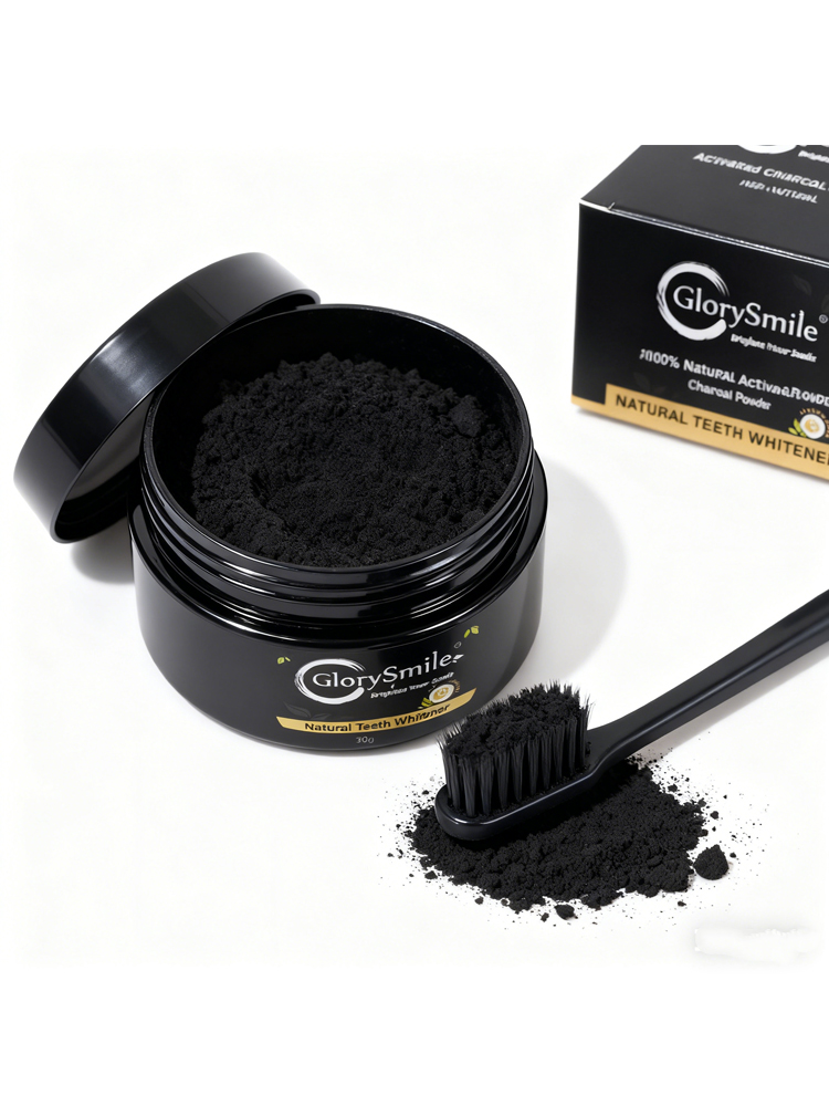 Teeth Whitening Charcoal Powder - Glorysmile Activated Charcoal Teeth Whitening Powder,