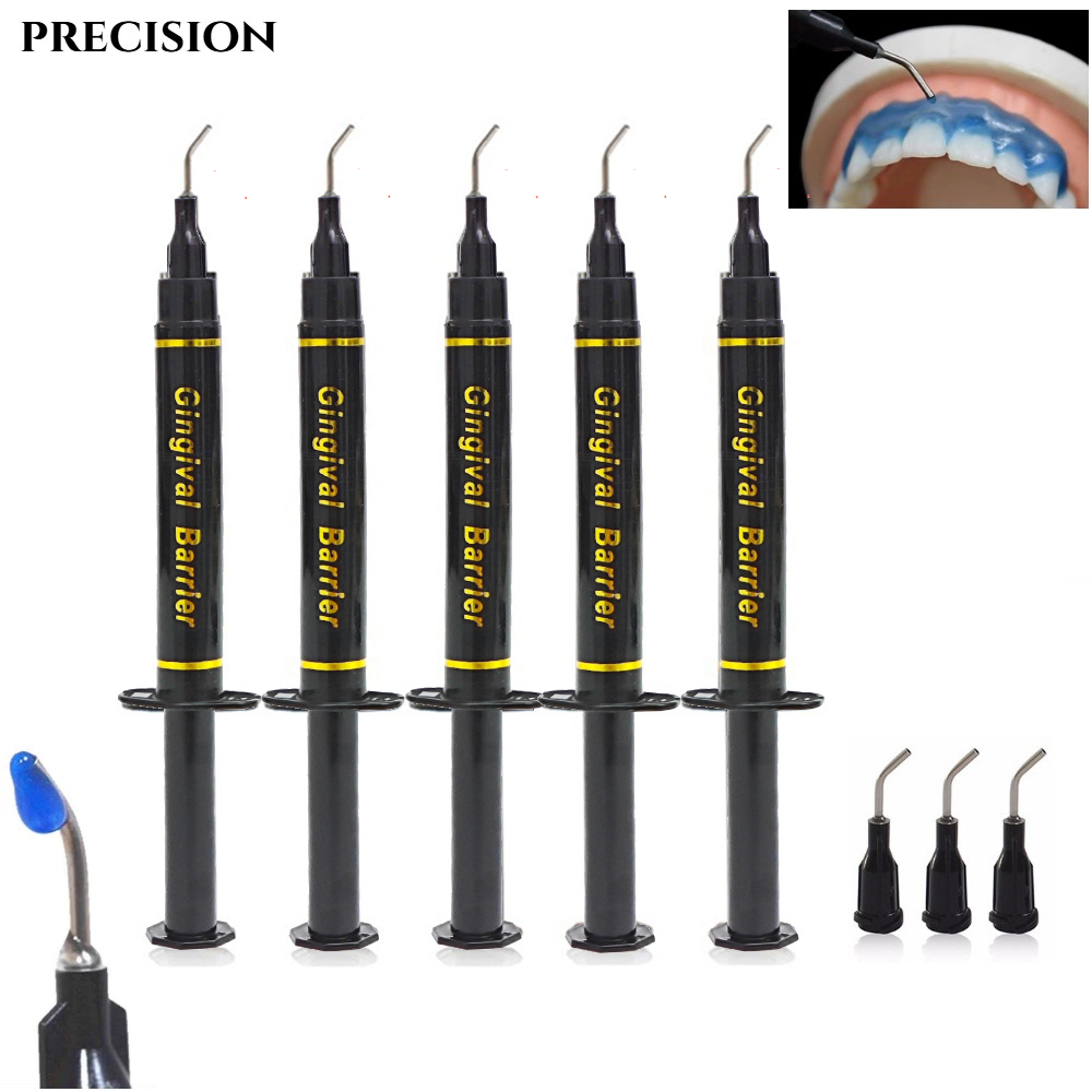 Teeth Whitening Hydrogen Peroxide - 5Pcs 1.5ML Teeth Whitening Gingival Barrier