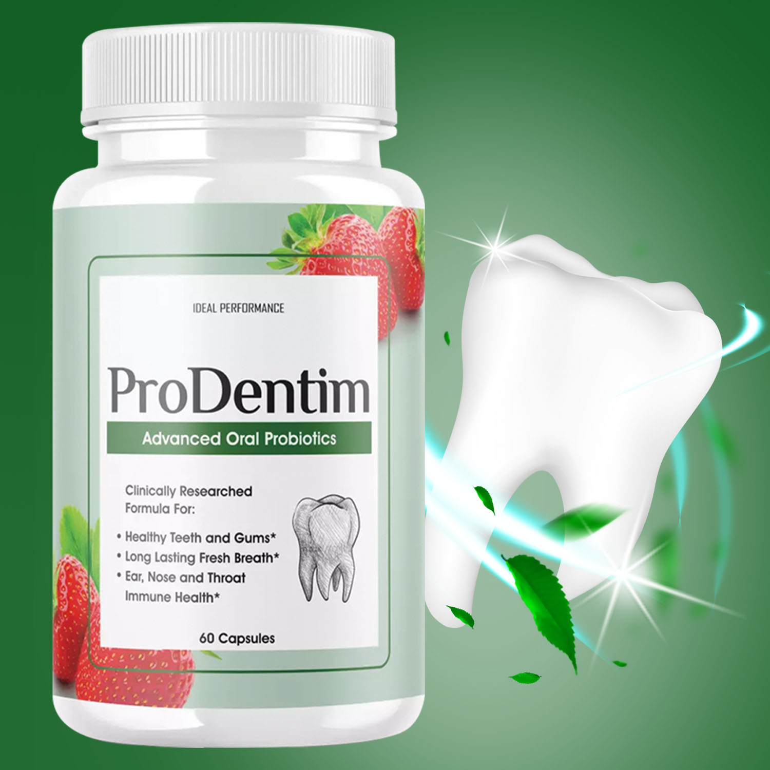 Teeth Whitening Promotion - Advanced Oral Probiotics - Freshens Breath,