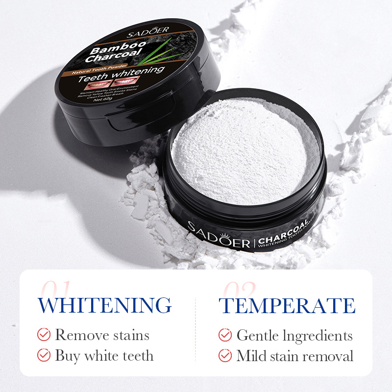 60g Tooth Whitening Powder Act - Teeth Whitening Charcoal Powder 评论和价格