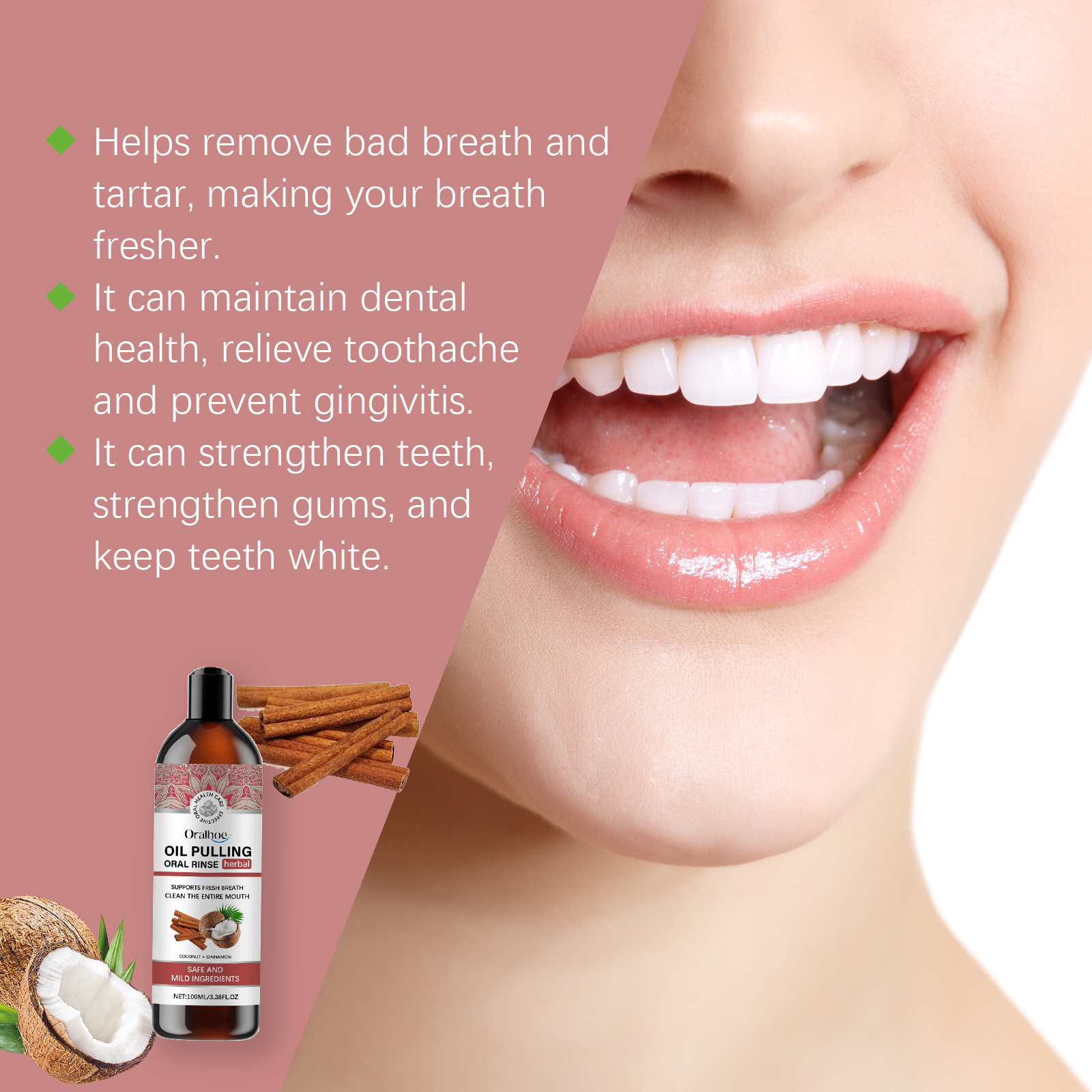 Coconut Pulling Oil Mouthwash  - Coconut Oil Pull 评论和价格