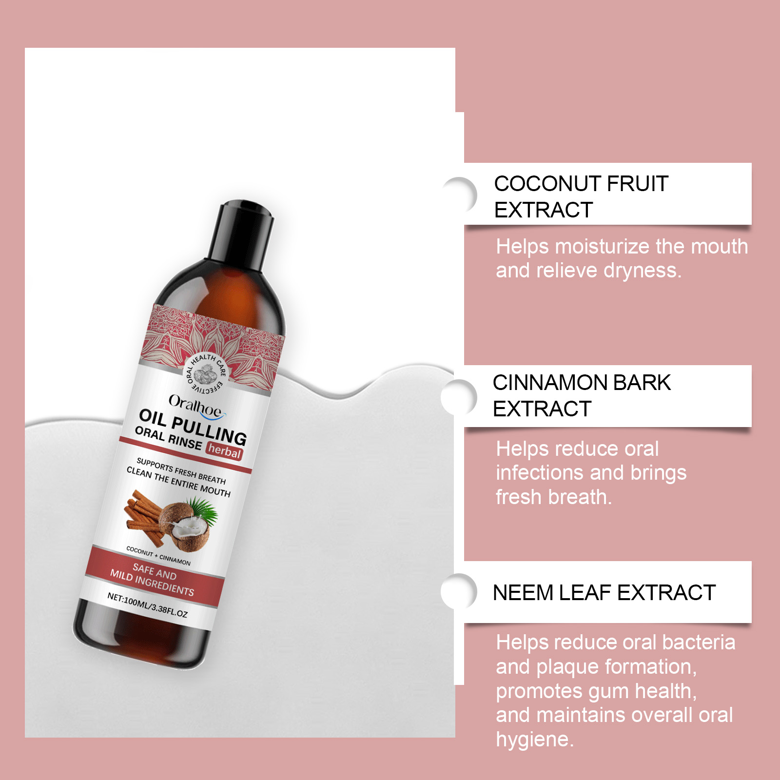 Coconut Pulling Oil Mouthwash  - Coconut Oil Pull 评论和价格