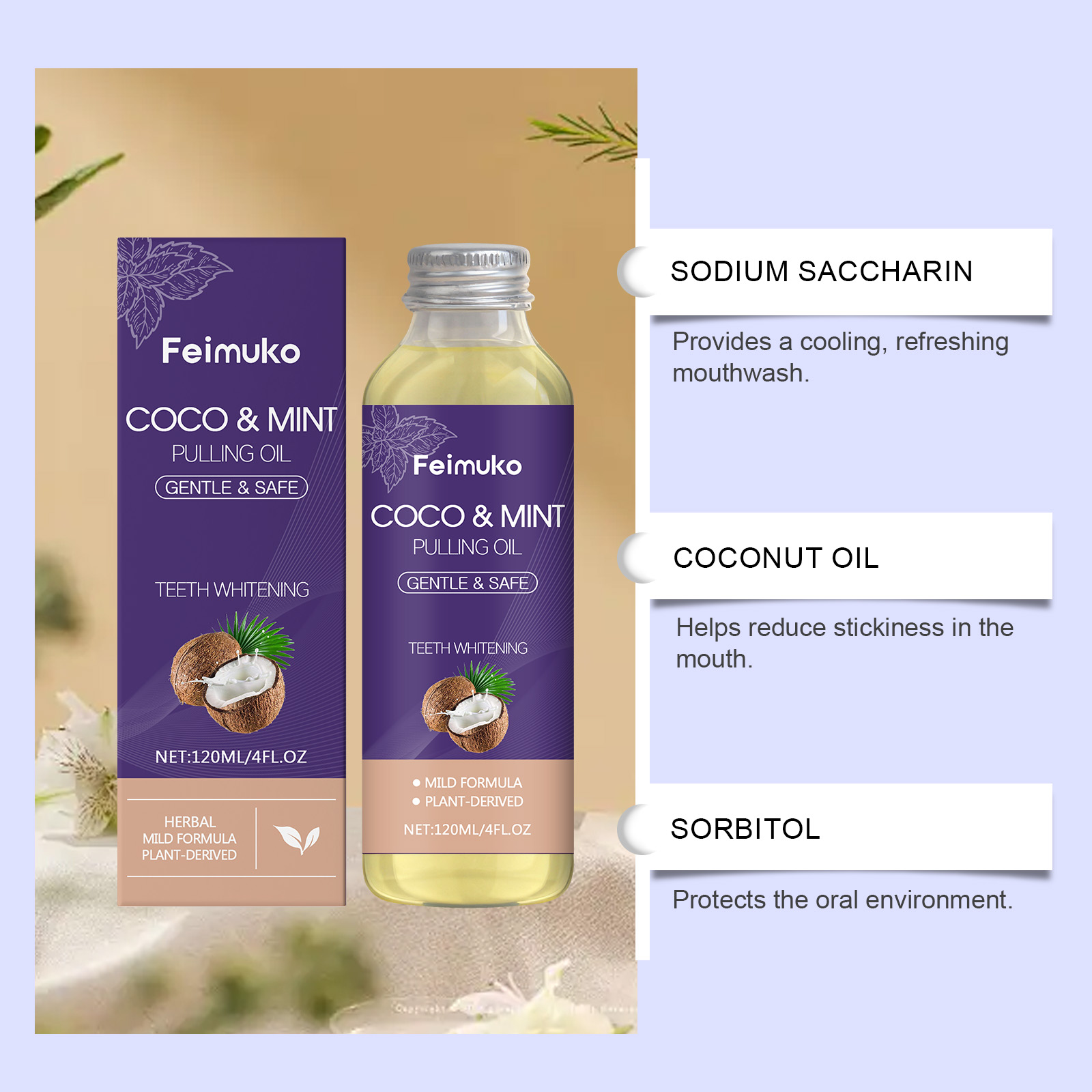 Coconut Oil Peppermint Pulling - Coconut Oil Pull 评论和价格