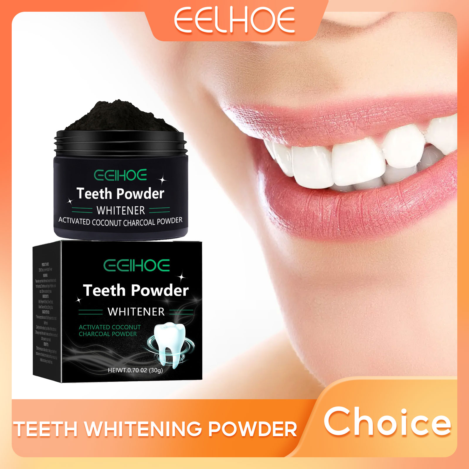 EELHOE Charcoal Powder for Tee - Teeth Whitening Charcoal Powder 评论和价格