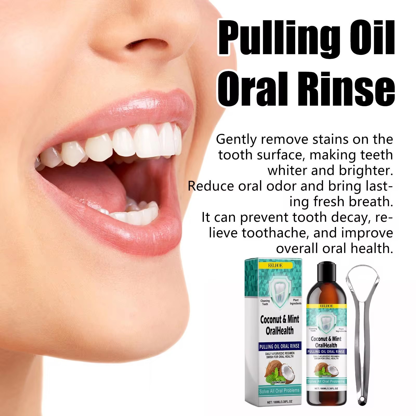 EELHOE Mint Coconut Oil Pullin - Coconut Oil Pull 评论和价格