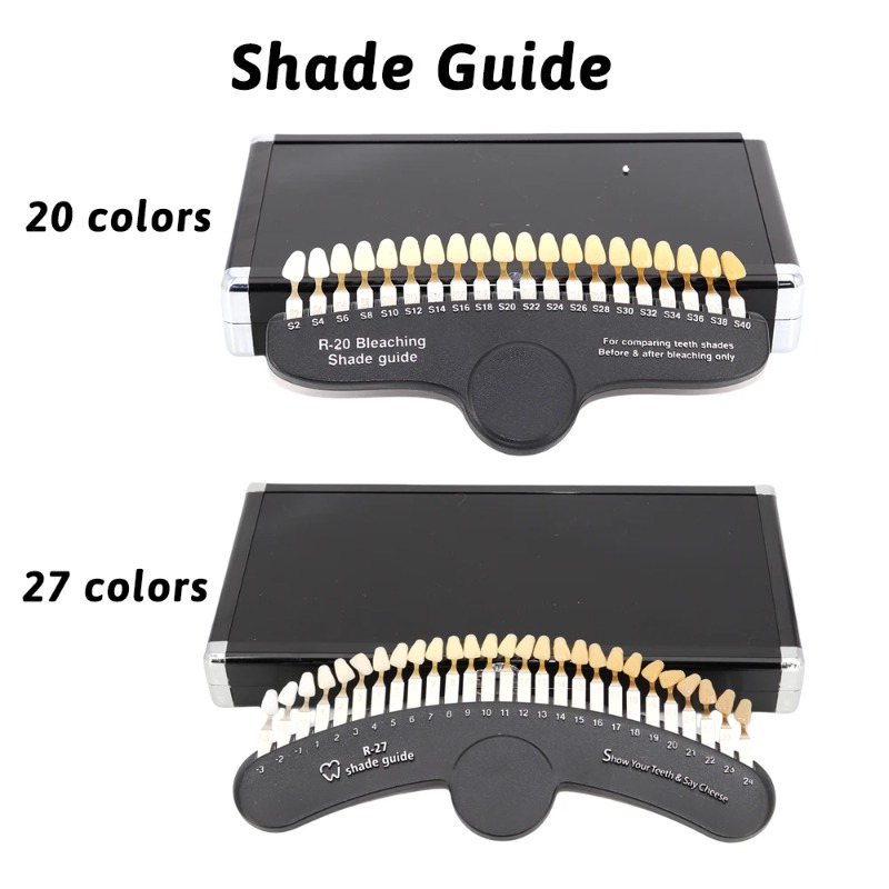 20/27 Colors 3D Dental Lab Ble - Teeth Whitening Shade Guide 评论和价格