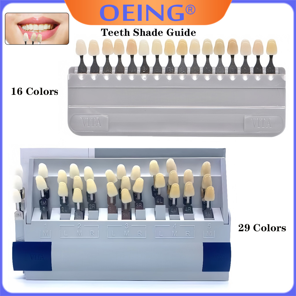 29/16 Colors Teeth Shade Guide - Teeth Whitening Shade Guide 评论和价格