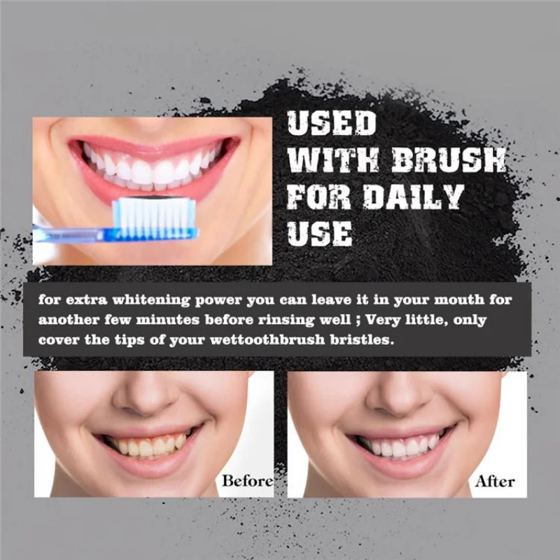 Food Grade Teeth Powder Charco - Teeth Whitening Charcoal Powder 评论和价格