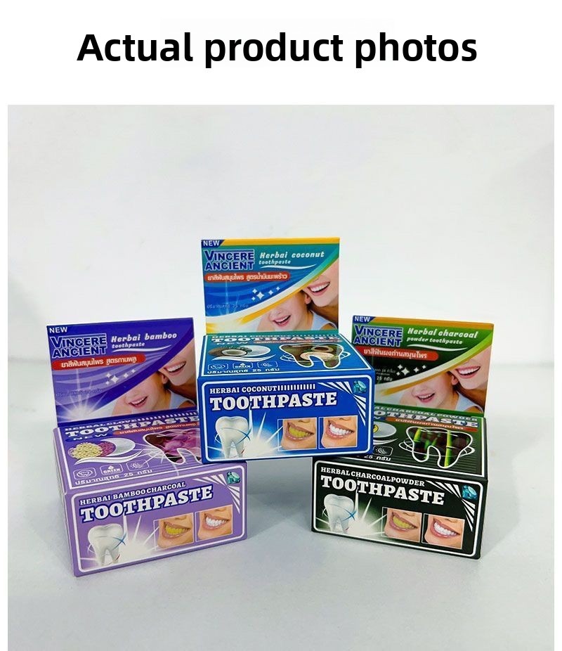 Natural Thai VINCERE Tooth Pow - Teeth Whitening Charcoal Powder 评论和价格